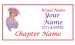 White Rectangle name Badge Artwork 90 Pink
